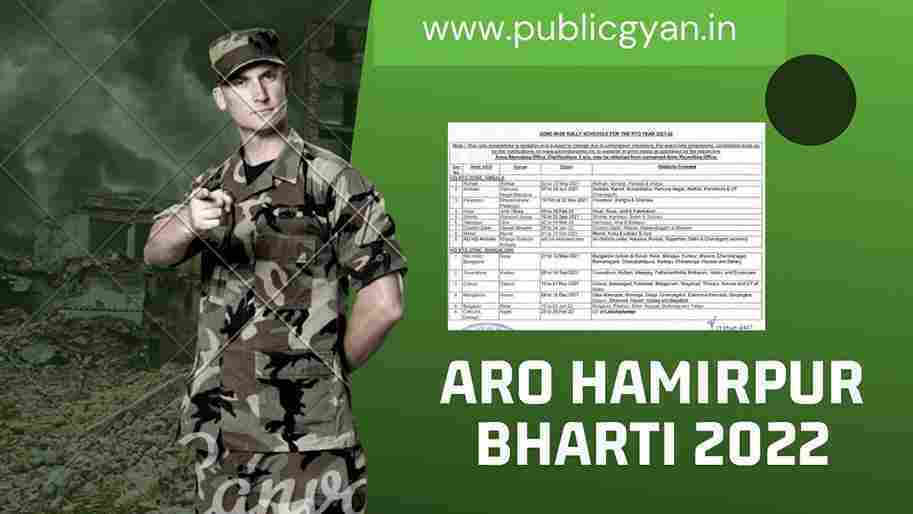 ARO Hamirpur Army Bharti 2022
